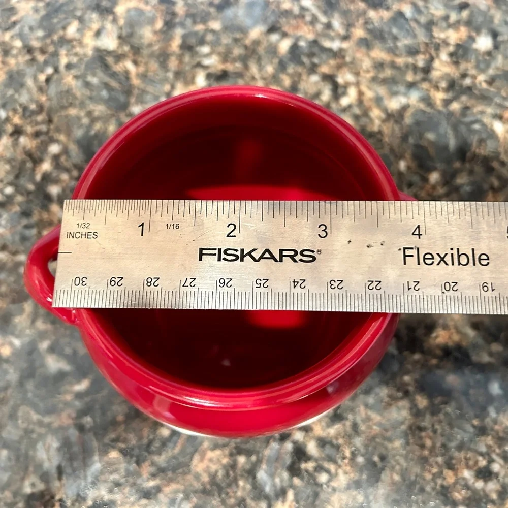 Royal Doulton Chanticlair Christmas Red Porcelain Stoneware Small Lidded Crock - Picture 4 of 5